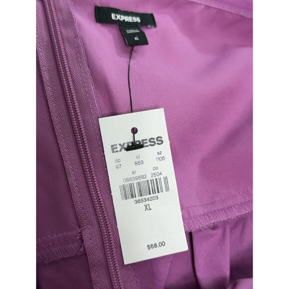 NEW Express Purple Strapless BIG BOW Party Evening Top Size XL NWT $68 - Picture 2 of 2